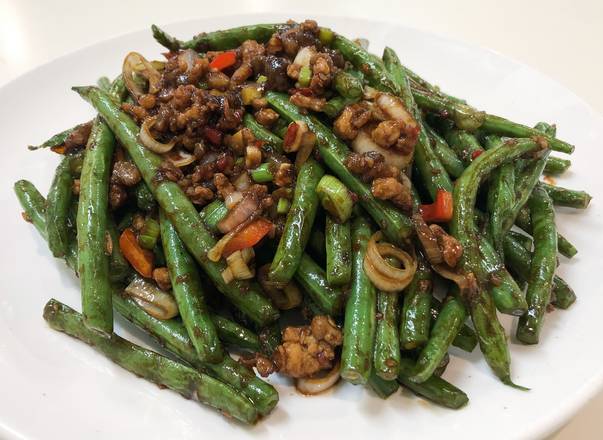 Pan Fried String Beans with Brown Sauce 干扁四季豆